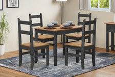 Corona Dining Table & 4 Chairs