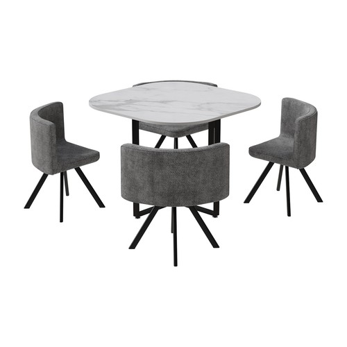 Dining table and chairs - and, 4