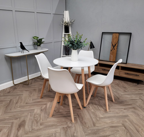 80cm round dining table and - dining, 4