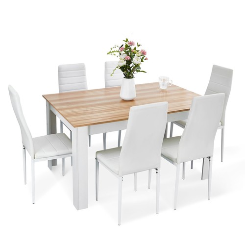 Oak dining table - oak, 6